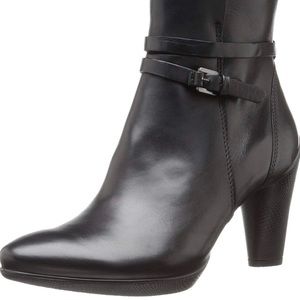 ECCO Women's Black High Heel Ankle Bootie NWOT